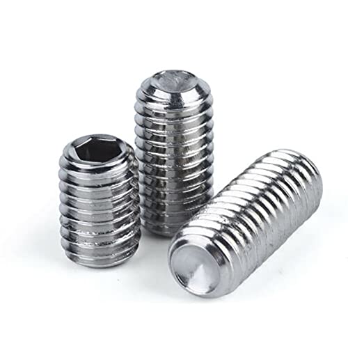 Sechskantschrauben for Möbel, Bolzen, 304 A2 Edelstahl, Ringschneide, Madenschrauben, Sechskant-Innensechskantschrauben, Inbusschrauben, M8, M10, M12, M14, M16(M10x20(5pcs)) von ZDUD