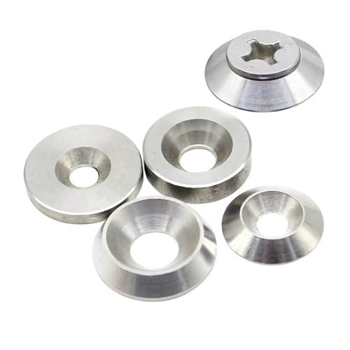 Senkkopfscheibe, 2/5/10 Stück M3 M4 M5 M6 M8 M10 M12 konische flache Vollkopfdichtung konkave und konvexe Unterlegscheiben aus Edelstahl 304 Handmutter(FLAT M10x30x6(2pcs)) von ZDUD