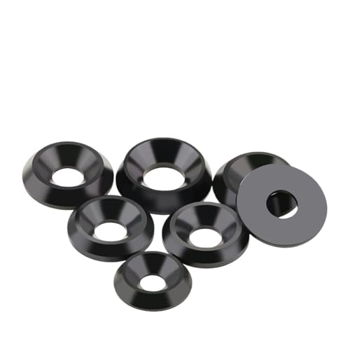 Senkscheibe, 10 Stück M3 M4 M5 M6 M8 M10 Unterlegscheibe Senkkegel Vollkunststoff Flachdichtung Konkav Konvex Kegel Isolierscheiben(M5x16x3.5 Cone) von ZDUD