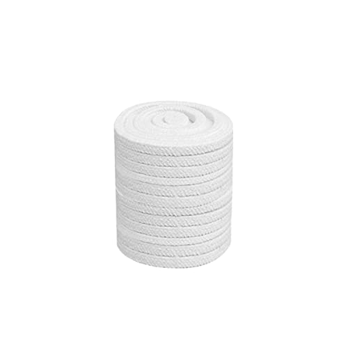 ZDUD Dichtungen aus Keramikfaserseilen, quadratisches Keramikfaserseil – geflochtene Flachdichtung 1260 °C Keramikfaserseil 18 x 18 mm Ofentür-Dichtungsstreifen(300CM) von ZDUD