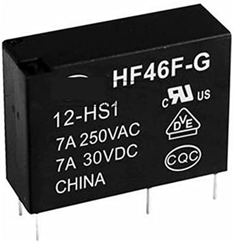 Elektronische Teile Relais HF46F-G-12-HS1 HS1T 12V 7A Relais DIP4 (Color : Hf46f-g-12-hs1 4p) von ZDVHOMCB