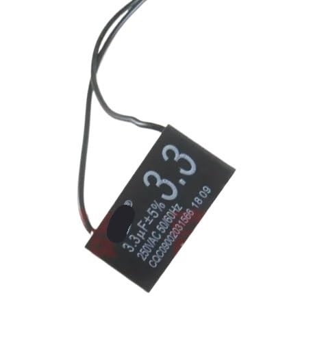 ZDVHOMCB 1pc 3.3uF Ceiling Fan Capacitor CBB61 AC 250V Metallized Polypropylene Film Capacitor for Fan Pump Electronic Starter Generator ZDVHOMCB 1pc 3.3uF Ceiling Fan Capacitor CBB61 AC 250V Metallized Polypropylene Film Capacitor for Fan Pump Electronic Starter Generator von ZDVHOMCB