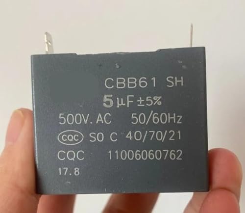 ZDVHOMCB 1pc 50/60Hz Polypropylene Film Electronic Starter Start Fan Capacitor 500V 5 uF ZDVHOMCB 1pc 50/60Hz Polypropylene Film Electronic Starter Start Fan Capacitor 500V 5 uF von ZDVHOMCB