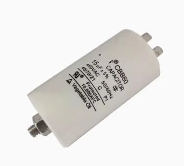 ZDVHOMCB 1pc CBB60 Starting Capacitor Double Insert Replacement Electronic Starter Run Capacitors with Screws 6UF 450V von ZDVHOMCB