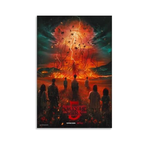 ZDXTYH Poster der Stranger Things-Serie, moderne, ästhetische Dekordrucke für Schlafzimmer, Wohnzimmer, Büro, mit hochwertiger, lichtbeständiger Leinwand, 60 x 90 cm, Poster der Stranger Things-Serie ZDXTYH Poster der Stranger Things-Serie, moderne, ästhetische Dekordrucke für Schlafzimmer, Wohnzimmer, Büro, mit hochwertiger, lichtbeständiger Leinwand, 60 x 90 cm, Poster der Stranger Things-Serie von ZDXTYH