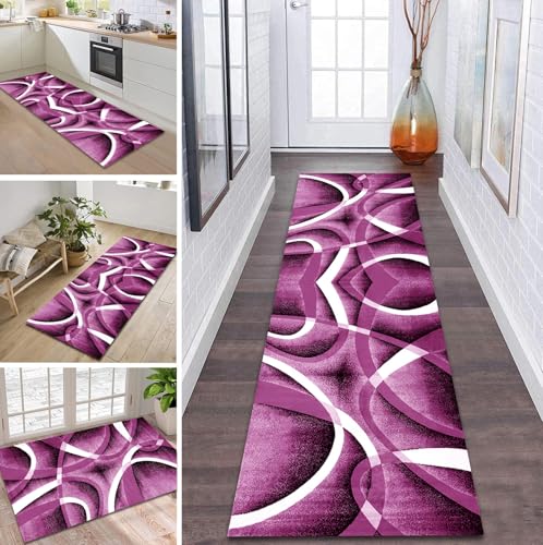 Teppich Läufer Flur Küche rutschfest waschbar Flurläufer Lang 40X60CM Kücheläufer Rosa Violett Teppichmatte Meterware Bettvorleger für Flur Esszimmer Schlafzimmer Wohnzimmer Schmutzfangteppich Teppich Läufer Flur Küche rutschfest waschbar Flurläufer Lang 40X60CM Kücheläufer Rosa Violett Teppichmatte Meterware Bettvorleger für Flur Esszimmer Schlafzimmer Wohnzimmer Schmutzfangteppich von ZDYHMrj