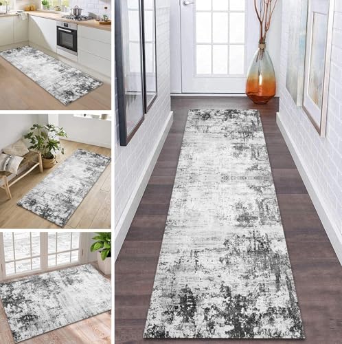 Teppich Läufer Flur Küche rutschfest waschbar Flurläufer Lang 50X240CM Kücheläufer Grau Schwarz Teppichmatte Meterware Bettvorleger für Flur Esszimmer Schlafzimmer Wohnzimmer Schmutzfangteppich Teppich Läufer Flur Küche rutschfest waschbar Flurläufer Lang 50X240CM Kücheläufer Grau Schwarz Teppichmatte Meterware Bettvorleger für Flur Esszimmer Schlafzimmer Wohnzimmer Schmutzfangteppich von ZDYHMrj