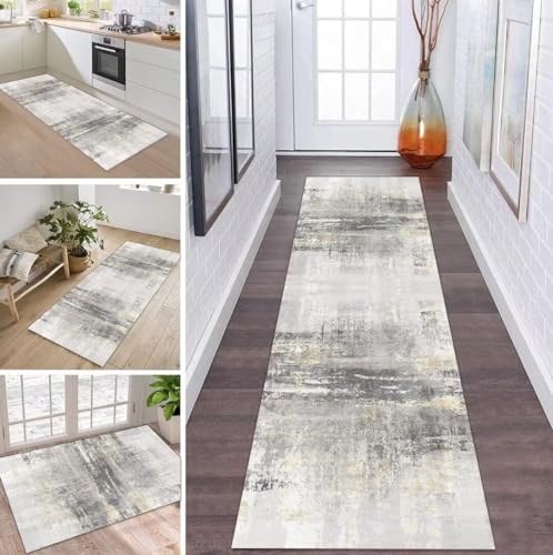 Teppich Läufer Flur Küche rutschfest waschbar Teppichläufer Lang 60X120CM Grau Dunkelgrau Modern Polyester Küchenläufer Teppich Meterware Korridor Tepiche Esszimmer Eingang Wohnzimmer Schmutzfangmatte Teppich Läufer Flur Küche rutschfest waschbar Teppichläufer Lang 60X120CM Grau Dunkelgrau Modern Polyester Küchenläufer Teppich Meterware Korridor Tepiche Esszimmer Eingang Wohnzimmer Schmutzfangmatte von ZDYHMrj