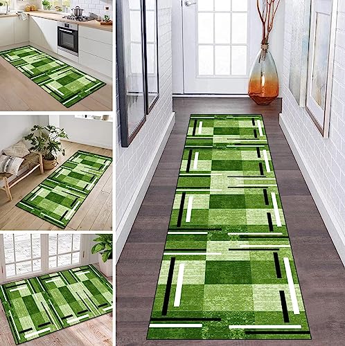 Teppich Läufer Flur Küche rutschfest waschbar Teppichläufer Lang 80X250CM Grün Schwarz Weiß Modern Design Meterware Korridor Tepiche Esszimmer Schlafzimmer Wohnzimmer Schmutzfangmatte Küchenteppich Teppich Läufer Flur Küche rutschfest waschbar Teppichläufer Lang 80X250CM Grün Schwarz Weiß Modern Design Meterware Korridor Tepiche Esszimmer Schlafzimmer Wohnzimmer Schmutzfangmatte Küchenteppich von ZDYHMrj