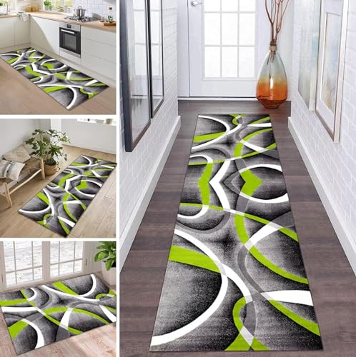Teppich Läufer Flur Küche rutschfest waschbar Teppichläufer Lang 80X300CM Grau Schwarz Hellgrün Weiß Modern Design Meterware Korridor Tepiche Esszimmer Schlafzimmer Wohnzimmer Schmutzfangmatte Teppich Läufer Flur Küche rutschfest waschbar Teppichläufer Lang 80X300CM Grau Schwarz Hellgrün Weiß Modern Design Meterware Korridor Tepiche Esszimmer Schlafzimmer Wohnzimmer Schmutzfangmatte von ZDYHMrj