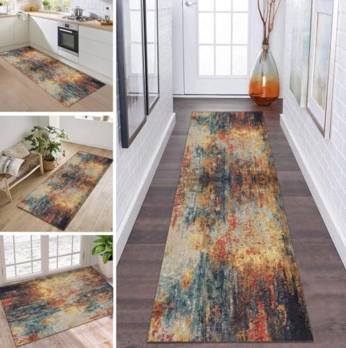 Teppich Läufer Flur Küche rutschfest waschbar Teppichläufer Lang Bunt Abstract 80X140CM Modern Design Meterware Korridor Tepiche Esszimmer Schlafzimmer Wohnzimmer Schmutzfangmatte Küchenteppich Teppich Läufer Flur Küche rutschfest waschbar Teppichläufer Lang Bunt Abstract 80X140CM Modern Design Meterware Korridor Tepiche Esszimmer Schlafzimmer Wohnzimmer Schmutzfangmatte Küchenteppich von ZDYHMrj