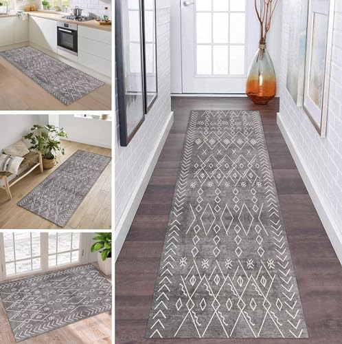 Teppich Läufer Flur Küche rutschfest waschbar Teppichläufer Lang Geometrie Grau 40X140CM Modern Design Meterware Korridor Tepiche Esszimmer Schlafzimmer Wohnzimmer Schmutzfangmatte Küchenteppich Teppich Läufer Flur Küche rutschfest waschbar Teppichläufer Lang Geometrie Grau 40X140CM Modern Design Meterware Korridor Tepiche Esszimmer Schlafzimmer Wohnzimmer Schmutzfangmatte Küchenteppich von ZDYHMrj