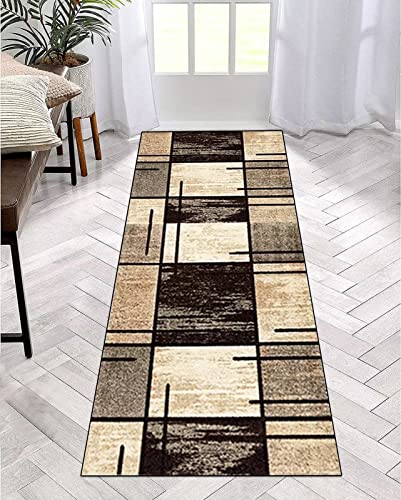 Teppich Läufer Lang Flur rutschfest Waschbar 60X180cm Braun Teppichläufer Meterware Küchenläufer Küchenteppich, Korridor Teppich Modern Schlafzimmer Wohnzimmer Läufer Teppich Breite 40cm-120cm Teppich Läufer Lang Flur rutschfest Waschbar 60X180cm Braun Teppichläufer Meterware Küchenläufer Küchenteppich, Korridor Teppich Modern Schlafzimmer Wohnzimmer Läufer Teppich Breite 40cm-120cm von ZDYHMrj