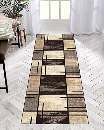 ZDYHMrj Läufer Teppich Lang Flur rutschfest Waschbar 100X500CM Küchen Korridor TeppichLäufer für Flur Braun Schlafzimmer Wohnzimmer Polyester Teppichmatte Dauerhaft, Anpassbar Küchenteppich Meterware ZDYHMrj Läufer Teppich Lang Flur rutschfest Waschbar 100X500CM Küchen Korridor TeppichLäufer für Flur Braun Schlafzimmer Wohnzimmer Polyester Teppichmatte Dauerhaft, Anpassbar Küchenteppich Meterware von ZDYHMrj
