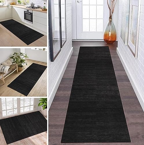 ZDYHMrj Läufer Teppich Lang Flur rutschfest Waschbar 70X130CM Küche Korridor TeppichLäufer für Flur Schwarz Dunkelgrau Schlafzimmer Wohnzimmer Polyester Teppichmatte Dauerhaft, Anpassbar Meterware ZDYHMrj Läufer Teppich Lang Flur rutschfest Waschbar 70X130CM Küche Korridor TeppichLäufer für Flur Schwarz Dunkelgrau Schlafzimmer Wohnzimmer Polyester Teppichmatte Dauerhaft, Anpassbar Meterware von ZDYHMrj