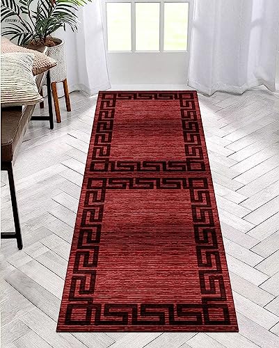 ZDYHMrj Läufer Teppich Lang Flur rutschfest Waschbar 80X340CM Küche Korridor TeppichLäufer für Flur Rot Schlafzimmer Wohnzimmer Polyester Teppichmatte Dauerhaft, Anpassbar Küchenteppich Meterware ZDYHMrj Läufer Teppich Lang Flur rutschfest Waschbar 80X340CM Küche Korridor TeppichLäufer für Flur Rot Schlafzimmer Wohnzimmer Polyester Teppichmatte Dauerhaft, Anpassbar Küchenteppich Meterware von ZDYHMrj