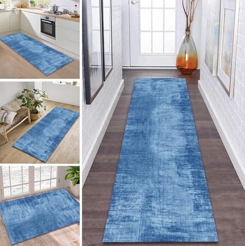 ZDYHMrj Teppich Flur Meterware Küche 3D Blau Langer Läufer Flur rutschfest 110x400cm küchenläufer Teppichläufer Waschbar Modern Schlafzimmer Läufer Modern Wohnzimmer ZDYHMrj Teppich Flur Meterware Küche 3D Blau Langer Läufer Flur rutschfest 110x400cm küchenläufer Teppichläufer Waschbar Modern Schlafzimmer Läufer Modern Wohnzimmer von ZDYHMrj