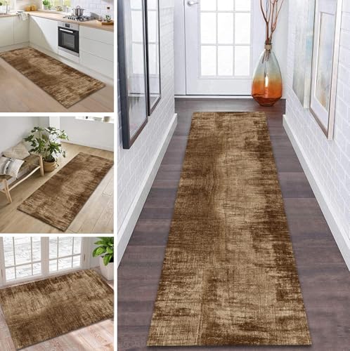 ZDYHMrj Teppich Flur Meterware Küche Dunkelbraun Langer Läufer Flur rutschfest 120x450cm küchenläufer Teppichläufer Waschbar Modern Schlafzimmer Läufer Modern Wohnzimmer ZDYHMrj Teppich Flur Meterware Küche Dunkelbraun Langer Läufer Flur rutschfest 120x450cm küchenläufer Teppichläufer Waschbar Modern Schlafzimmer Läufer Modern Wohnzimmer von ZDYHMrj