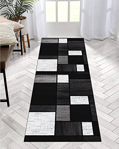 ZDYHMrj Teppich Läufer Flur Küche Schwarz Weiß rutschfest Korridor Teppichläufer Waschbar Modern Schlafzimmer Wohnzimmer Läufer Teppich Breite 40cm/ 50cm/ 60cm/ 70cm/ 80cm/ 90cm/ 100cm ZDYHMrj Teppich Läufer Flur Küche Schwarz Weiß rutschfest Korridor Teppichläufer Waschbar Modern Schlafzimmer Wohnzimmer Läufer Teppich Breite 40cm/ 50cm/ 60cm/ 70cm/ 80cm/ 90cm/ 100cm von ZDYHMrj