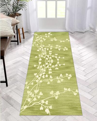 ZDYHMrj Teppich Läufer Flur Küche rutschfest Waschbar Lang Korridor Teppichmatten 80X200CM Modern Eingangstürmatte Polyester Teppichläufer Küchenteppich Schlafzimmer Meterware Eingang Wohnzimmer von ZDYHMrj