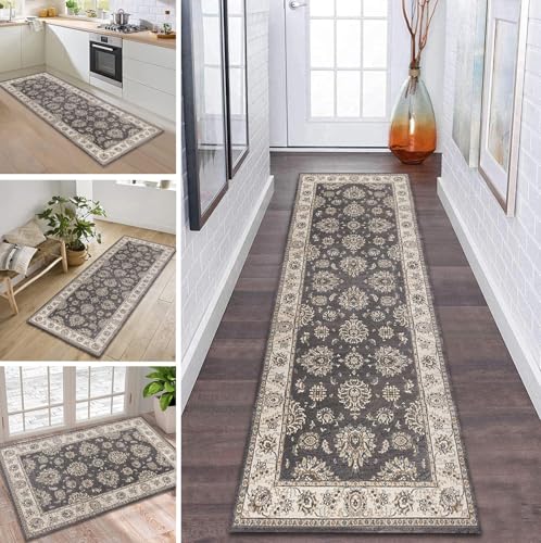 ZDYHMrj Teppich Läufer Flur Küche rutschfest waschbar Flurläufer Lang 100X140CM Kücheläufer 3D Grau Beige Blumen Teppichmatte Meterware Bettvorleger für Flur Esszimmer Schlafzimmer Wohnzimmer ZDYHMrj Teppich Läufer Flur Küche rutschfest waschbar Flurläufer Lang 100X140CM Kücheläufer 3D Grau Beige Blumen Teppichmatte Meterware Bettvorleger für Flur Esszimmer Schlafzimmer Wohnzimmer von ZDYHMrj