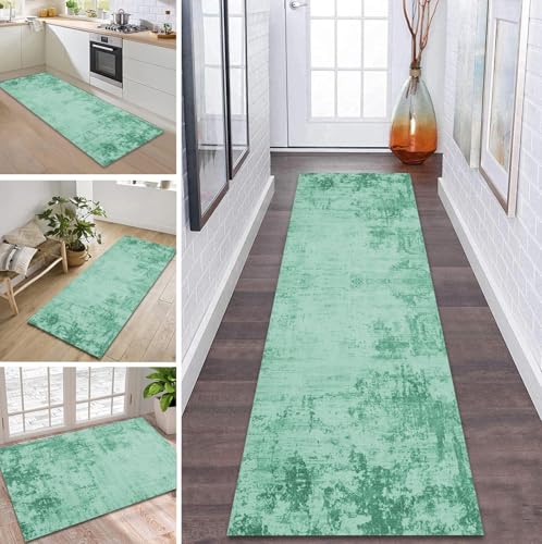 ZDYHMrj Teppich Läufer Flur Küche rutschfest waschbar Flurläufer Lang 100X150CM Kücheläufer Grün Cyan Teppichmatte Meterware Bettvorleger für Flur Esszimmer Schlafzimmer Wohnzimmer Schmutzfangteppich ZDYHMrj Teppich Läufer Flur Küche rutschfest waschbar Flurläufer Lang 100X150CM Kücheläufer Grün Cyan Teppichmatte Meterware Bettvorleger für Flur Esszimmer Schlafzimmer Wohnzimmer Schmutzfangteppich von ZDYHMrj