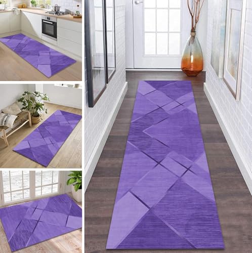 ZDYHMrj Teppich Läufer Flur Küche rutschfest waschbar Flurläufer Lang 100X450CM Kücheläufer Violett Teppichmatte Meterware Bettvorleger für Flur Esszimmer Schlafzimmer Wohnzimmer Schmutzfangteppich ZDYHMrj Teppich Läufer Flur Küche rutschfest waschbar Flurläufer Lang 100X450CM Kücheläufer Violett Teppichmatte Meterware Bettvorleger für Flur Esszimmer Schlafzimmer Wohnzimmer Schmutzfangteppich von ZDYHMrj