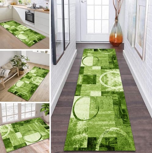 ZDYHMrj Teppich Läufer Flur Küche rutschfest waschbar Flurläufer Lang 110X300CM Kücheläufer Grün Teppichmatte Meterware Bettvorleger für Flur Esszimmer Schlafzimmer Wohnzimmer Schmutzfangteppich ZDYHMrj Teppich Läufer Flur Küche rutschfest waschbar Flurläufer Lang 110X300CM Kücheläufer Grün Teppichmatte Meterware Bettvorleger für Flur Esszimmer Schlafzimmer Wohnzimmer Schmutzfangteppich von ZDYHMrj