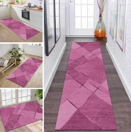 ZDYHMrj Teppich Läufer Flur Küche rutschfest waschbar Flurläufer Lang 110X350CM Kücheläufer Rosa Teppichmatte Meterware Bettvorleger für Flur Esszimmer Schlafzimmer Wohnzimmer Schmutzfangteppich ZDYHMrj Teppich Läufer Flur Küche rutschfest waschbar Flurläufer Lang 110X350CM Kücheläufer Rosa Teppichmatte Meterware Bettvorleger für Flur Esszimmer Schlafzimmer Wohnzimmer Schmutzfangteppich von ZDYHMrj