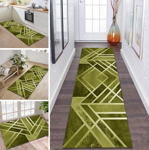 ZDYHMrj Teppich Läufer Flur Küche rutschfest waschbar Flurläufer Lang 110X450CM Kücheläufer Gelb Grün Teppichmatte Meterware Bettvorleger für Flur Esszimmer Schlafzimmer Wohnzimmer Schmutzfangteppich ZDYHMrj Teppich Läufer Flur Küche rutschfest waschbar Flurläufer Lang 110X450CM Kücheläufer Gelb Grün Teppichmatte Meterware Bettvorleger für Flur Esszimmer Schlafzimmer Wohnzimmer Schmutzfangteppich von ZDYHMrj