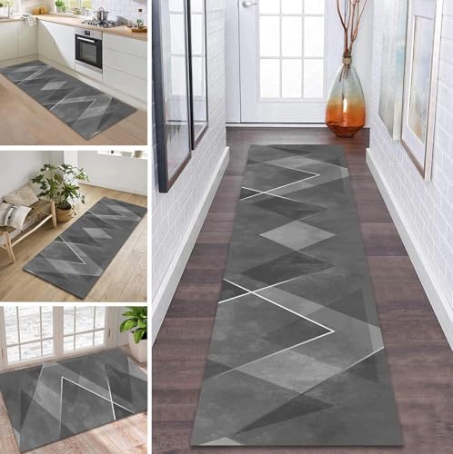 ZDYHMrj Teppich Läufer Flur Küche rutschfest waschbar Flurläufer Lang 110X450CM Kücheläufer Grau Teppichmatte Meterware Bettvorleger für Flur Esszimmer Schlafzimmer Wohnzimmer Schmutzfangteppich ZDYHMrj Teppich Läufer Flur Küche rutschfest waschbar Flurläufer Lang 110X450CM Kücheläufer Grau Teppichmatte Meterware Bettvorleger für Flur Esszimmer Schlafzimmer Wohnzimmer Schmutzfangteppich von ZDYHMrj