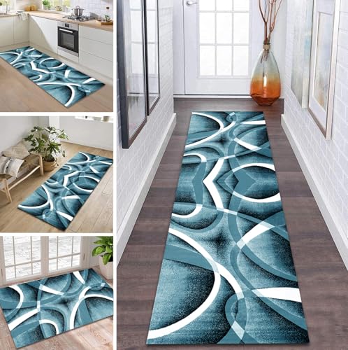 ZDYHMrj Teppich Läufer Flur Küche rutschfest waschbar Flurläufer Lang 110X500CM Kücheläufer Blau Teppichmatte Meterware Bettvorleger für Flur Esszimmer Schlafzimmer Wohnzimmer Schmutzfangteppich ZDYHMrj Teppich Läufer Flur Küche rutschfest waschbar Flurläufer Lang 110X500CM Kücheläufer Blau Teppichmatte Meterware Bettvorleger für Flur Esszimmer Schlafzimmer Wohnzimmer Schmutzfangteppich von ZDYHMrj