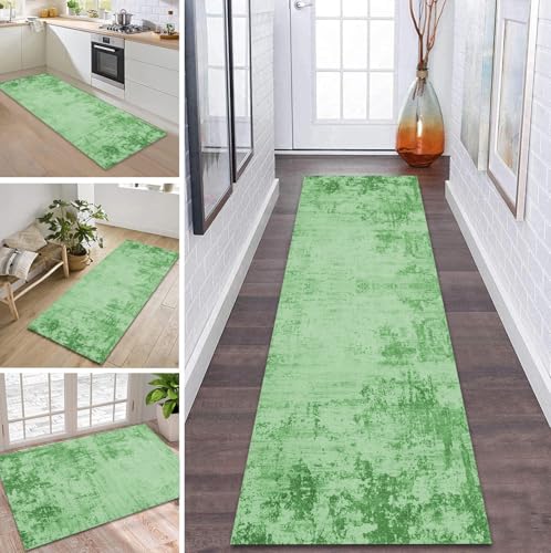 ZDYHMrj Teppich Läufer Flur Küche rutschfest waschbar Flurläufer Lang 110X500CM Kücheläufer Grün Teppichmatte Meterware Bettvorleger für Flur Esszimmer Schlafzimmer Wohnzimmer Schmutzfangteppich ZDYHMrj Teppich Läufer Flur Küche rutschfest waschbar Flurläufer Lang 110X500CM Kücheläufer Grün Teppichmatte Meterware Bettvorleger für Flur Esszimmer Schlafzimmer Wohnzimmer Schmutzfangteppich von ZDYHMrj