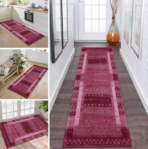 ZDYHMrj Teppich Läufer Flur Küche rutschfest waschbar Flurläufer Lang 120X150CM Kücheläufer Rosa Teppichmatte Meterware Bettvorleger für Flur Esszimmer Schlafzimmer Wohnzimmer Schmutzfangteppich ZDYHMrj Teppich Läufer Flur Küche rutschfest waschbar Flurläufer Lang 120X150CM Kücheläufer Rosa Teppichmatte Meterware Bettvorleger für Flur Esszimmer Schlafzimmer Wohnzimmer Schmutzfangteppich von ZDYHMrj