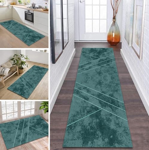 ZDYHMrj Teppich Läufer Flur Küche rutschfest waschbar Flurläufer Lang 120X350CM Kücheläufer Cyan Teppichmatte Meterware Bettvorleger für Flur Esszimmer Schlafzimmer Wohnzimmer Schmutzfangteppich ZDYHMrj Teppich Läufer Flur Küche rutschfest waschbar Flurläufer Lang 120X350CM Kücheläufer Cyan Teppichmatte Meterware Bettvorleger für Flur Esszimmer Schlafzimmer Wohnzimmer Schmutzfangteppich von ZDYHMrj