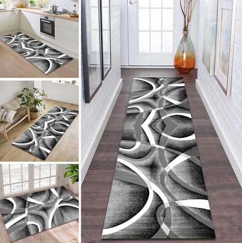 ZDYHMrj Teppich Läufer Flur Küche rutschfest waschbar Flurläufer Lang 40X140CM Kücheläufer Grau Teppichmatte Meterware Bettvorleger für Flur Esszimmer Schlafzimmer Wohnzimmer Schmutzfangteppich ZDYHMrj Teppich Läufer Flur Küche rutschfest waschbar Flurläufer Lang 40X140CM Kücheläufer Grau Teppichmatte Meterware Bettvorleger für Flur Esszimmer Schlafzimmer Wohnzimmer Schmutzfangteppich von ZDYHMrj