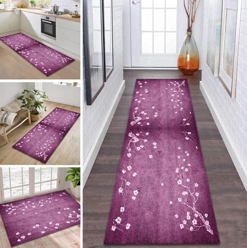 ZDYHMrj Teppich Läufer Flur Küche rutschfest waschbar Flurläufer Lang 40X300CM Kücheläufer Lila Teppichmatte Meterware Bettvorleger für Flur Esszimmer Schlafzimmer Wohnzimmer Schmutzfangteppich ZDYHMrj Teppich Läufer Flur Küche rutschfest waschbar Flurläufer Lang 40X300CM Kücheläufer Lila Teppichmatte Meterware Bettvorleger für Flur Esszimmer Schlafzimmer Wohnzimmer Schmutzfangteppich von ZDYHMrj