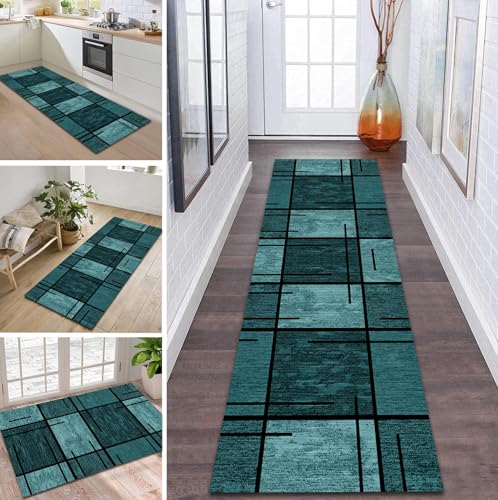 ZDYHMrj Teppich Läufer Flur Küche rutschfest waschbar Flurläufer Lang 40X80CM Kücheläufer Cyan Teppichmatte Meterware Bettvorleger für Flur Esszimmer Schlafzimmer Wohnzimmer Schmutzfangteppich ZDYHMrj Teppich Läufer Flur Küche rutschfest waschbar Flurläufer Lang 40X80CM Kücheläufer Cyan Teppichmatte Meterware Bettvorleger für Flur Esszimmer Schlafzimmer Wohnzimmer Schmutzfangteppich von ZDYHMrj