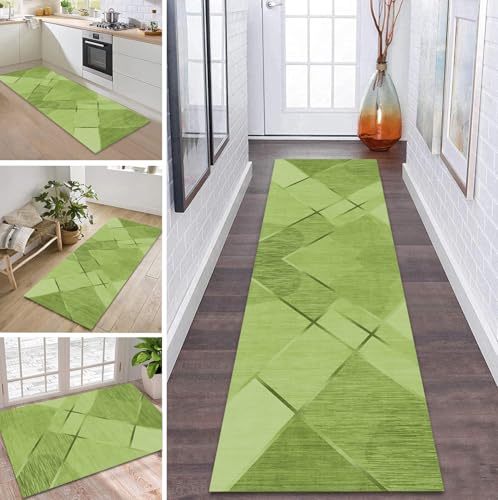 ZDYHMrj Teppich Läufer Flur Küche rutschfest waschbar Flurläufer Lang 50X120CM Kücheläufer Grün Teppichmatte Meterware Bettvorleger für Flur Esszimmer Schlafzimmer Wohnzimmer Schmutzfangteppich ZDYHMrj Teppich Läufer Flur Küche rutschfest waschbar Flurläufer Lang 50X120CM Kücheläufer Grün Teppichmatte Meterware Bettvorleger für Flur Esszimmer Schlafzimmer Wohnzimmer Schmutzfangteppich von ZDYHMrj
