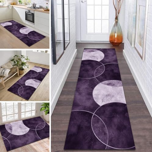 ZDYHMrj Teppich Läufer Flur Küche rutschfest waschbar Flurläufer Lang 50X80CM Kücheläufer Violett Teppichmatte Meterware Bettvorleger für Flur Esszimmer Schlafzimmer Wohnzimmer Schmutzfangteppich ZDYHMrj Teppich Läufer Flur Küche rutschfest waschbar Flurläufer Lang 50X80CM Kücheläufer Violett Teppichmatte Meterware Bettvorleger für Flur Esszimmer Schlafzimmer Wohnzimmer Schmutzfangteppich von ZDYHMrj