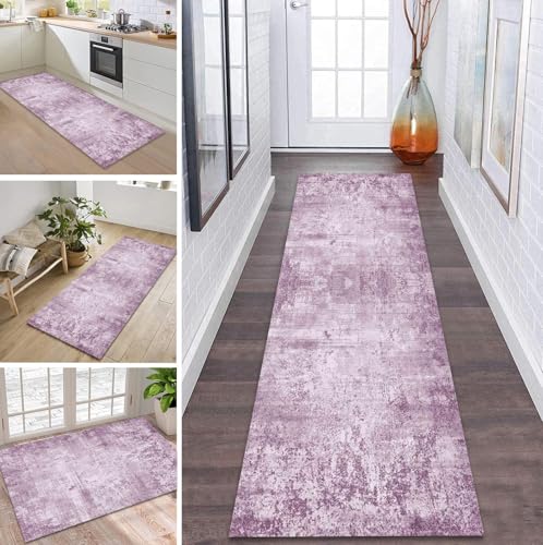 ZDYHMrj Teppich Läufer Flur Küche rutschfest waschbar Flurläufer Lang 60X250CM Kücheläufer Violett Teppichmatte Meterware Bettvorleger für Flur Esszimmer Schlafzimmer Wohnzimmer Schmutzfangteppich ZDYHMrj Teppich Läufer Flur Küche rutschfest waschbar Flurläufer Lang 60X250CM Kücheläufer Violett Teppichmatte Meterware Bettvorleger für Flur Esszimmer Schlafzimmer Wohnzimmer Schmutzfangteppich von ZDYHMrj