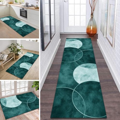 ZDYHMrj Teppich Läufer Flur Küche rutschfest waschbar Flurläufer Lang 60X400CM Kücheläufer Cyan Teppichmatte Meterware Bettvorleger für Flur Esszimmer Schlafzimmer Wohnzimmer Schmutzfangteppich ZDYHMrj Teppich Läufer Flur Küche rutschfest waschbar Flurläufer Lang 60X400CM Kücheläufer Cyan Teppichmatte Meterware Bettvorleger für Flur Esszimmer Schlafzimmer Wohnzimmer Schmutzfangteppich von ZDYHMrj
