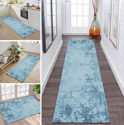 ZDYHMrj Teppich Läufer Flur Küche rutschfest waschbar Flurläufer Lang 70X100CM Kücheläufer Blau Teppichmatte Meterware Bettvorleger für Flur Esszimmer Schlafzimmer Wohnzimmer Schmutzfangteppich ZDYHMrj Teppich Läufer Flur Küche rutschfest waschbar Flurläufer Lang 70X100CM Kücheläufer Blau Teppichmatte Meterware Bettvorleger für Flur Esszimmer Schlafzimmer Wohnzimmer Schmutzfangteppich von ZDYHMrj