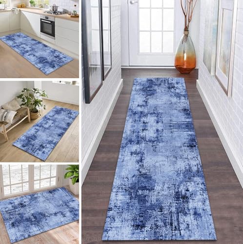 ZDYHMrj Teppich Läufer Flur Küche rutschfest waschbar Flurläufer Lang 70X120CM Kücheläufer Blau Teppichmatte Meterware Bettvorleger für Flur Esszimmer Schlafzimmer Wohnzimmer Schmutzfangteppich ZDYHMrj Teppich Läufer Flur Küche rutschfest waschbar Flurläufer Lang 70X120CM Kücheläufer Blau Teppichmatte Meterware Bettvorleger für Flur Esszimmer Schlafzimmer Wohnzimmer Schmutzfangteppich von ZDYHMrj