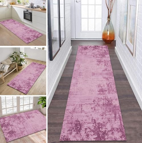 ZDYHMrj Teppich Läufer Flur Küche rutschfest waschbar Flurläufer Lang 70X400CM Kücheläufer Rosa Teppichmatte Meterware Bettvorleger für Flur Esszimmer Schlafzimmer Wohnzimmer Schmutzfangteppich ZDYHMrj Teppich Läufer Flur Küche rutschfest waschbar Flurläufer Lang 70X400CM Kücheläufer Rosa Teppichmatte Meterware Bettvorleger für Flur Esszimmer Schlafzimmer Wohnzimmer Schmutzfangteppich von ZDYHMrj
