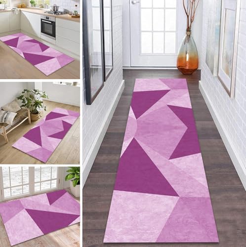 ZDYHMrj Teppich Läufer Flur Küche rutschfest waschbar Flurläufer Lang 70X450CM Kücheläufer Rosa lila Teppichmatte Meterware Bettvorleger für Flur Esszimmer Schlafzimmer Wohnzimmer Schmutzfangteppich ZDYHMrj Teppich Läufer Flur Küche rutschfest waschbar Flurläufer Lang 70X450CM Kücheläufer Rosa lila Teppichmatte Meterware Bettvorleger für Flur Esszimmer Schlafzimmer Wohnzimmer Schmutzfangteppich von ZDYHMrj