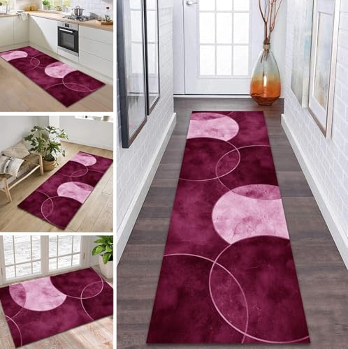 ZDYHMrj Teppich Läufer Flur Küche rutschfest waschbar Flurläufer Lang 80X450CM Kücheläufer Rosa Teppichmatte Meterware Bettvorleger für Flur Esszimmer Schlafzimmer Wohnzimmer Schmutzfangteppich ZDYHMrj Teppich Läufer Flur Küche rutschfest waschbar Flurläufer Lang 80X450CM Kücheläufer Rosa Teppichmatte Meterware Bettvorleger für Flur Esszimmer Schlafzimmer Wohnzimmer Schmutzfangteppich von ZDYHMrj