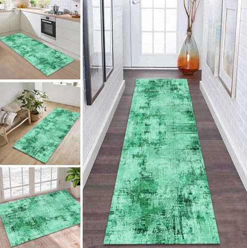 ZDYHMrj Teppich Läufer Flur Küche rutschfest waschbar Flurläufer Lang 90X350CM Kücheläufer Grün Teppichmatte Meterware Bettvorleger für Flur Esszimmer Schlafzimmer Wohnzimmer Schmutzfangteppich ZDYHMrj Teppich Läufer Flur Küche rutschfest waschbar Flurläufer Lang 90X350CM Kücheläufer Grün Teppichmatte Meterware Bettvorleger für Flur Esszimmer Schlafzimmer Wohnzimmer Schmutzfangteppich von ZDYHMrj