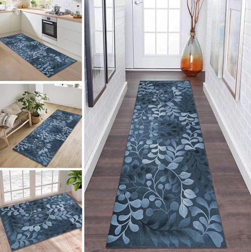ZDYHMrj Teppich Läufer Flur Küche rutschfest waschbar Teppichläufer Lang 60X150CM Blau Blumen Modern Design Meterware Korridor Tepiche Esszimmer Schlafzimmer Wohnzimmer Schmutzfangmatte Küchenteppich ZDYHMrj Teppich Läufer Flur Küche rutschfest waschbar Teppichläufer Lang 60X150CM Blau Blumen Modern Design Meterware Korridor Tepiche Esszimmer Schlafzimmer Wohnzimmer Schmutzfangmatte Küchenteppich von ZDYHMrj