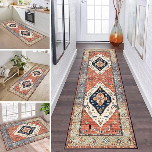 ZDYHMrj Teppich Läufer Flur Küche rutschfest waschbar Teppichläufer Lang Korridor Tepiche 40X80CM Boho Rot Küchenteppich Meterware Bodenmatte Esszimmer Schlafzimmer Wohnzimmer Schmutzfangmatte ZDYHMrj Teppich Läufer Flur Küche rutschfest waschbar Teppichläufer Lang Korridor Tepiche 40X80CM Boho Rot Küchenteppich Meterware Bodenmatte Esszimmer Schlafzimmer Wohnzimmer Schmutzfangmatte von ZDYHMrj